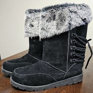 Rampage fur lined winter boots sz 7